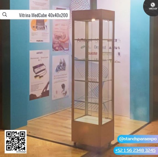 MedCube display case 40x40x200