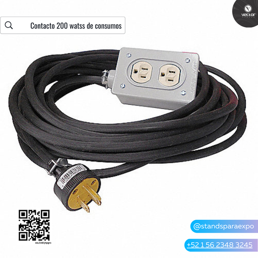 Contacto Electrico 220v 110w con tendido